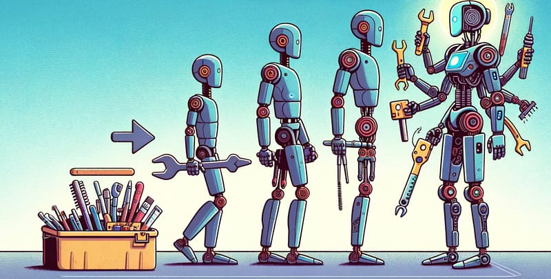 the transition of a specialist robot to a general-purpose one