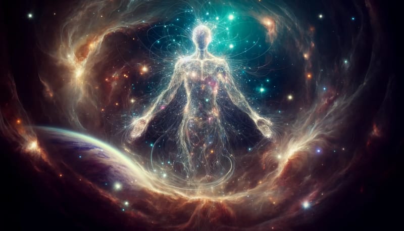 a mystical being representing a foundation model